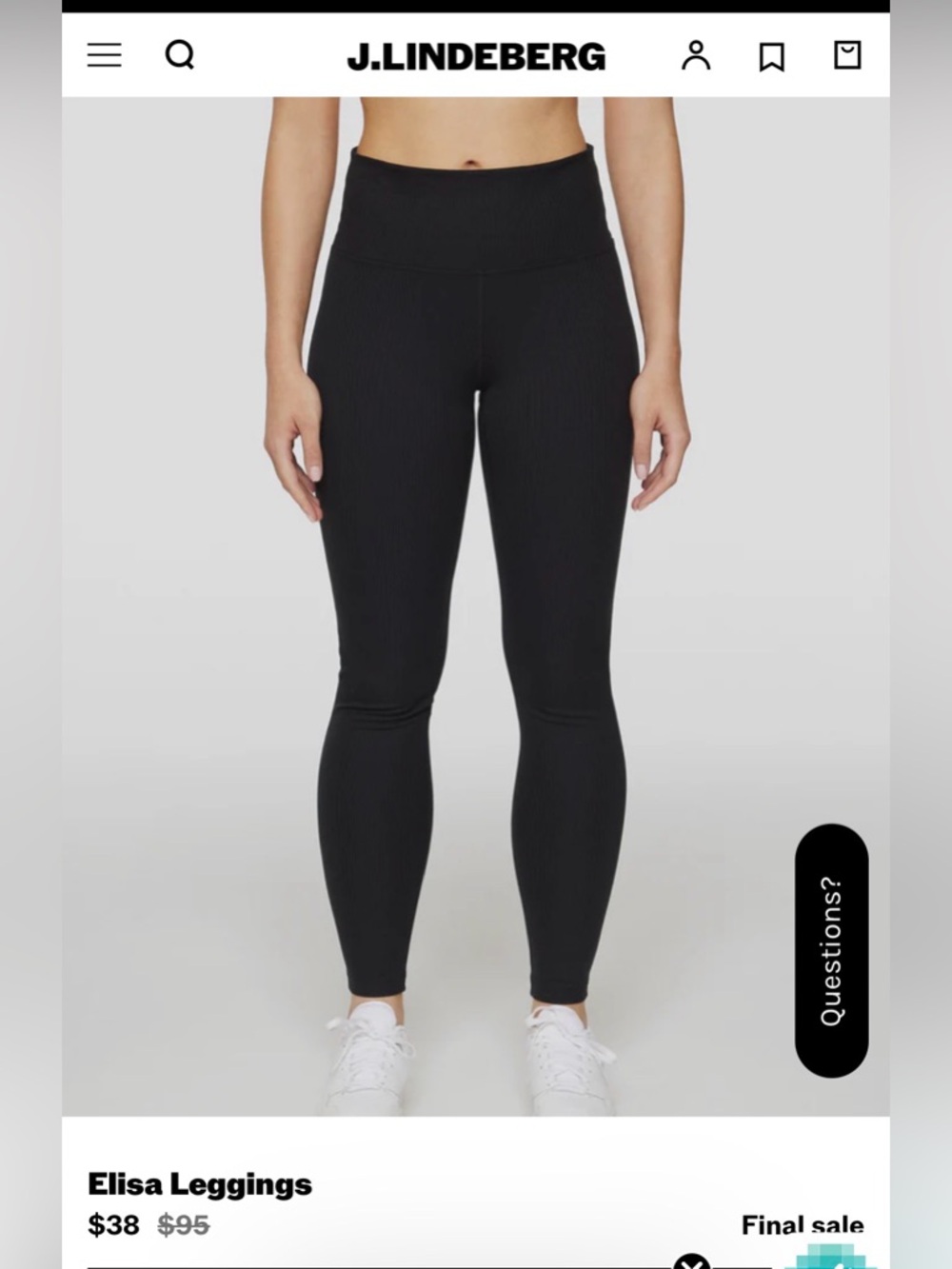 J. Lindeberg Elisa Leggings - women's SMALL - NWOT